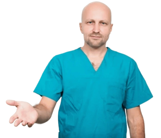 врач в белом халате